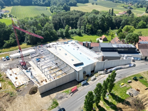 Baustelle bei Weingut Krispel