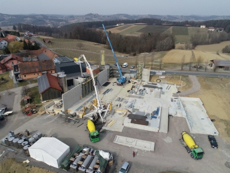 Baustelle bei Weingut Krispel